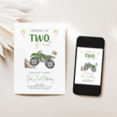 DEUX Vélo Quad Fast 4 Wheeler Invitation Anniversa