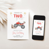 DEUX Vélo Quad Fast 4 Wheeler Invitation Anniversa