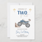 DEUX Vélo Quad Fast 4 Wheeler Invitation Anniversa (Devant)