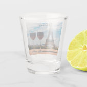 Deux verres de vin avec la tour Eiffel (Dos)