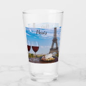 Deux verres de vin en café à Paris (Dos)