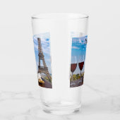 Deux verres de vin en café à Paris (Droite)