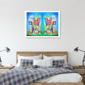 Deux villes à venir toile d'art (Insitu(Chambre))