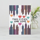 Deux villes une carte d'amour (Debout devant)