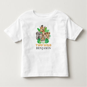 Deux Wild 2e Anniversaire Jungle Baby T-shirt