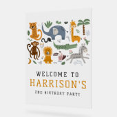 Deux Wild 2e anniversaire Safari Animaux Enfants B (Angle)