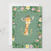 Deux Wild Safari Invitation Anniversaire (Dos)