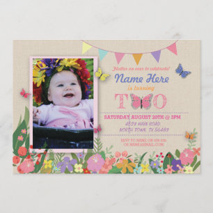 Deuxième 2ème 2 Invitation d'anniversaire de papi