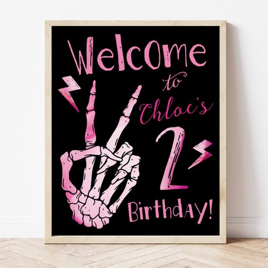 Deuxième Affiche de bienvenue d'anniversaire, Mauv