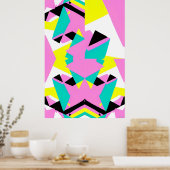 Deuxième affiche de design Memphis pour bébé (Cuisine)