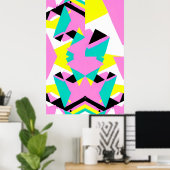 Deuxième affiche de design Memphis pour bébé (Bureau à domicile)