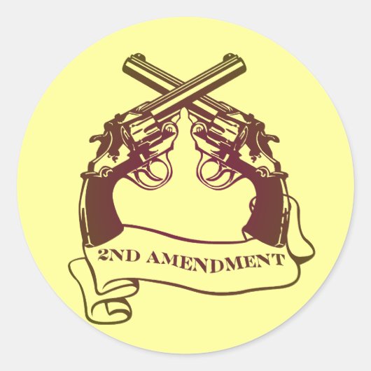 deuxième amendement armes autocollants (Devant)