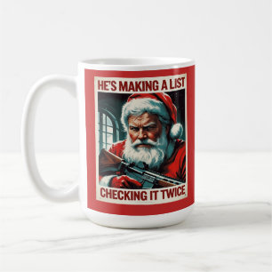 Deuxième amendement Père Noël Mug 2A Christmas Cof