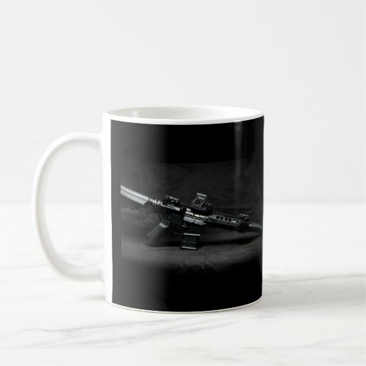 Deuxième amendement - Tout noir, AR-15 Mug (Gauche)