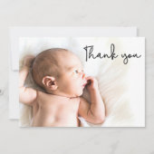 Deuxième bébé faire-part de naissance photo Merci (Devant)