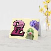 Deuxième carte d'anniversaire (Fleur jaune)