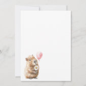 Deuxième invitation d'anniversaire de Capybara • F (Dos)