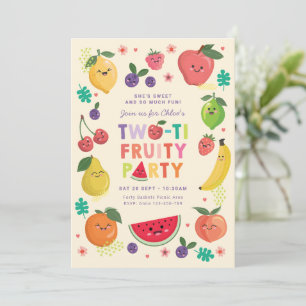 Deuxième Invitation d'anniversaire, deux-ti Fruity