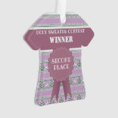 Deuxième place vainqueur du concours de pull de No (devant)