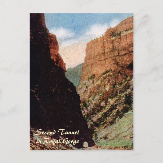 Deuxième tunnel dans la carte postale de la gorge (Devant)