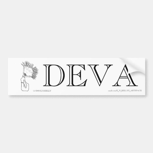 DEVA-Bumpersticker Bumpersticker (Voorkant)