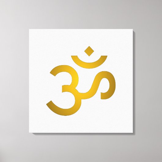 Devanagari om  canvas afdruk (Voorkant)