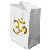 Devanagari om medium cadeauzakje (Achterkant Gekanteld)