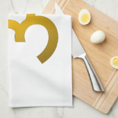 Devanagari om theedoek (Quarter Fold)