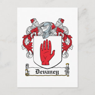 Devaney Family Crest Briefkaart