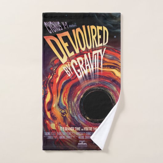 Dévasté Par Gravité Halloween Trou Horreur Noir (Serviette à main)