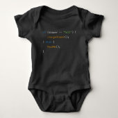 Developer And Programmer Funny Baby Code Romper (Voorkant)