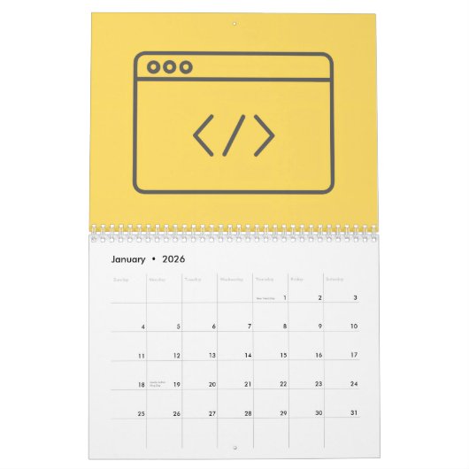 Developers Calendars Kalender (Jan 2026)