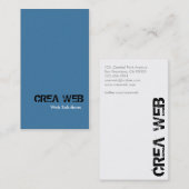 Développeur web - cartes de visite (Devant / Derrière)