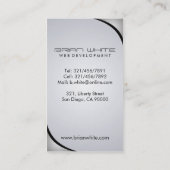 Développeur web - cartes de visite (Dos)