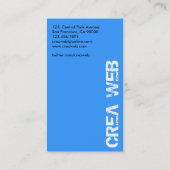 Développeur web - cartes de visite (Dos)