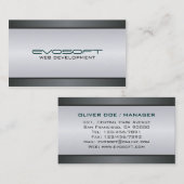 Développeur web - cartes de visite (Devant / Derrière)