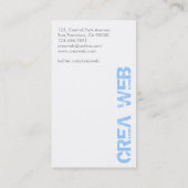 Développeur web - cartes de visite (Dos)