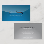 Développeur web - cartes de visite (Devant / Derrière)