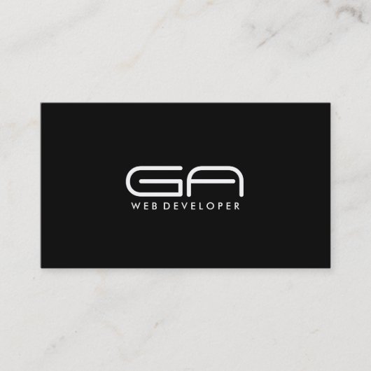 Développeur web - cartes de visite (Devant)