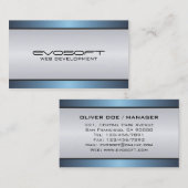 Développeur web - cartes de visite (Devant / Derrière)