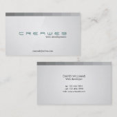 Développeur web - cartes de visite (Devant / Derrière)