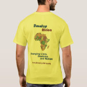 Développez le T-shirt de l'Afrique (Dos)