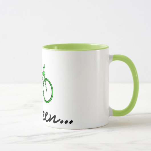 Devenez écolo - Mug de café à vélo (Droite)