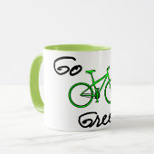 Devenez écolo - Mug de café à vélo (Devant gauche)