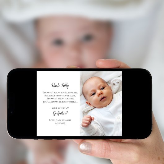 Devenez mon parrain Proposition Photo Invitation