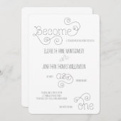 Devenez un seul script de Faire-part de mariage (Devant / Derrière)