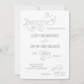 Devenez un seul script de Faire-part de mariage (Devant)
