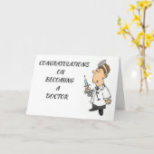 **DEVENIR MÉDECIN** CARTE DE FÉLICITATIONS (Fleur jaune)