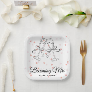 Devenir Mme assiette en papier