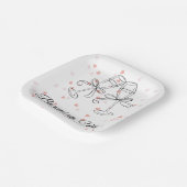 Devenir Mme assiette en papier (Angulaire)
